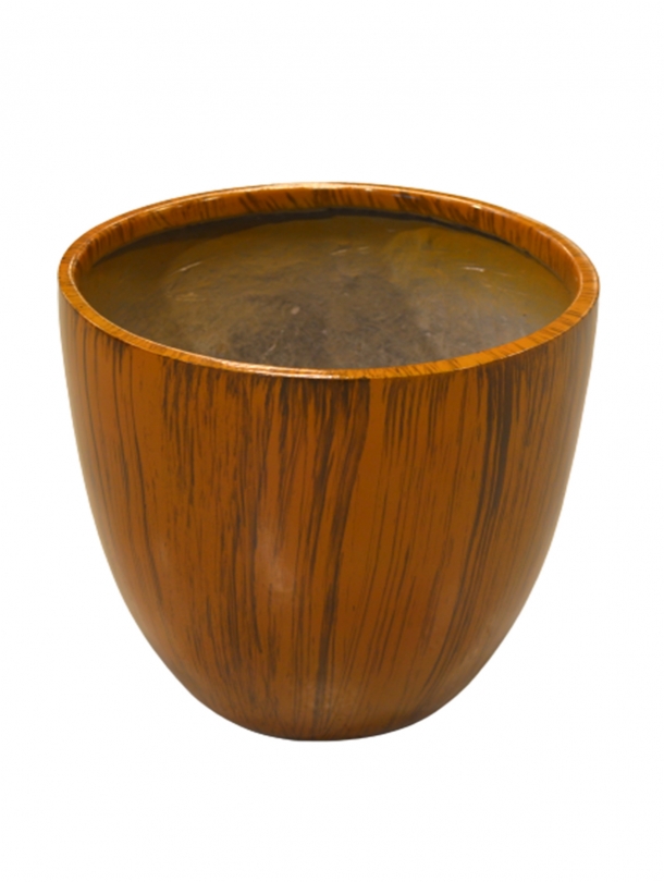 Fiber wooden pot