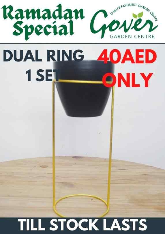 Dual Ring Set Black