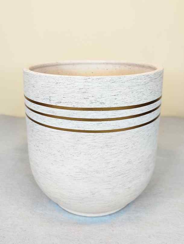 Ceramic Pot - White (Medium)