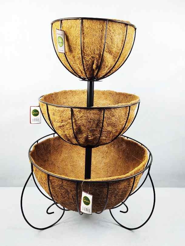3 Tier Wide Fountain Basket